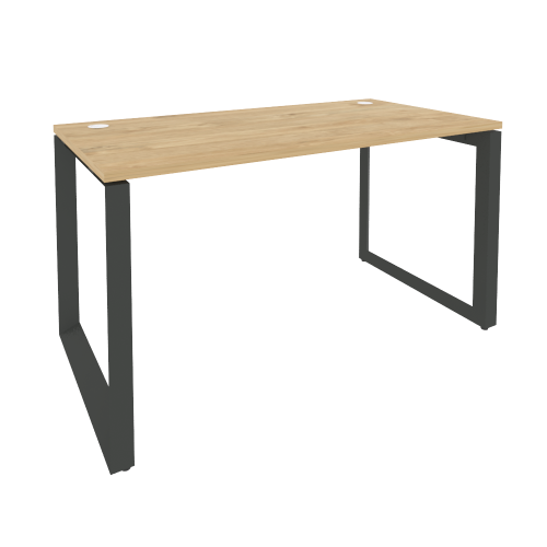 Onix Стол рабочий на О-образном м/к O.MO-SP-3.7 Тиквуд Светлый/Металл Антрацит 1380*720*750