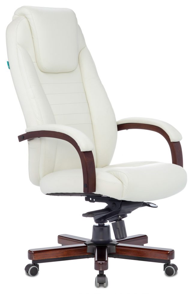 Кресло руководителя Бюрократ T-9923WALNUT светло-коричневый Leather Eichel кожа крестов. металл/дере
