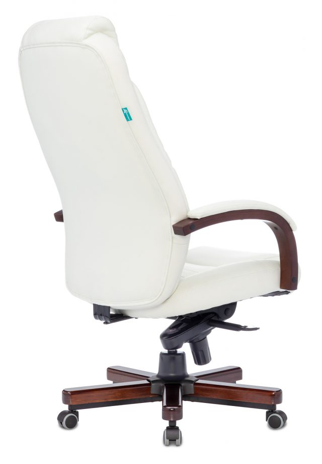 Кресло руководителя Бюрократ T-9923WALNUT светло-коричневый Leather Eichel кожа крестов. металл/дере — изображение 3