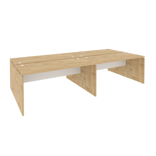 Onix Рабочая станция O.D.RS-4.4.7 Тиквуд Светлый/Белый Бриллиант 3160*1475*750