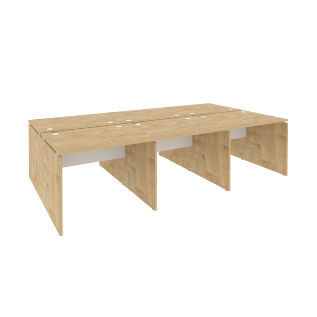 Onix Рабочая станция O.D.RS-6.1.8 Тиквуд Светлый/Белый Бриллиант 2940*1635*750