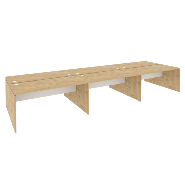 Onix Рабочая станция O.D.RS-6.4.7 Тиквуд Светлый/Белый Бриллиант 4740*1475*750
