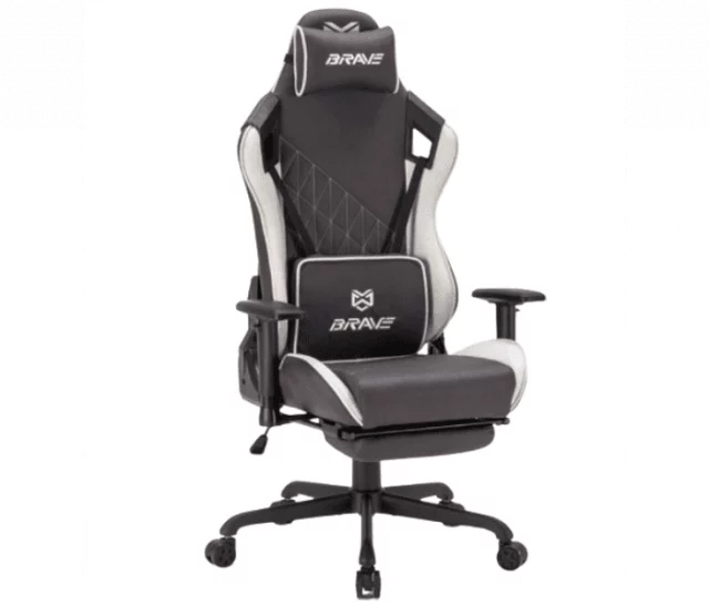 Компьютерное поворотное кресло BRAVE WS-2 Hulk Dark Grey (искусственная замша, коричневый)