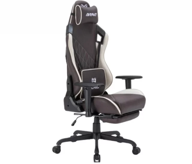 Компьютерное поворотное кресло BRAVE WS-2 Hulk Dark Grey (искусственная замша, коричневый) — изображение 3