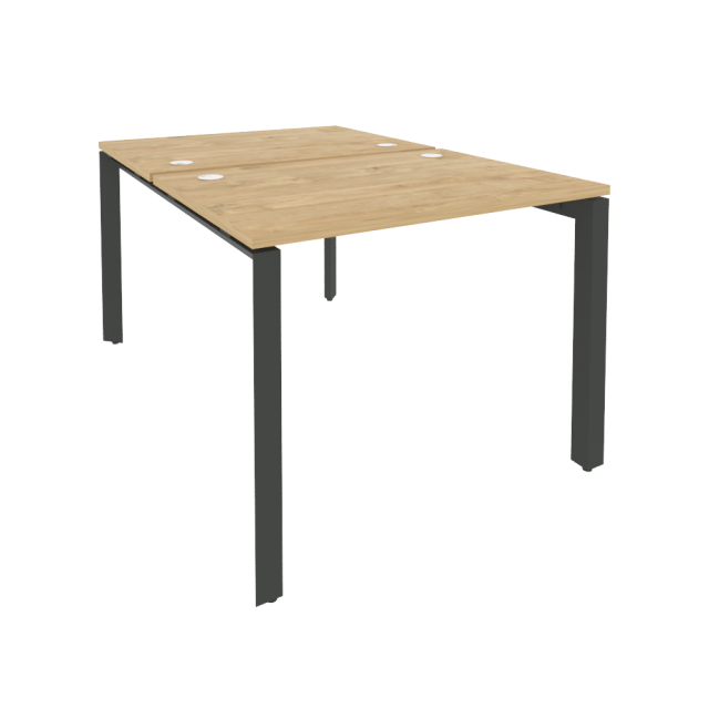 Onix Рабочая станция на П-образном м/к O.MP-D.RS-2.1.7 Тиквуд Светлый/Металл Антрацит 980*1475*750