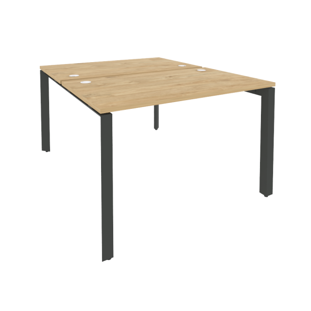 Onix Рабочая станция на П-образном м/к O.MP-D.RS-2.2.7 Тиквуд Светлый/Металл Антрацит 1180*1475*750