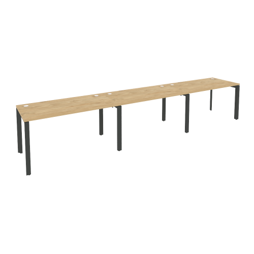 Onix Рабочая станция на П-образном м/к O.MP-RS-3.3.7 Тиквуд Светлый/Металл Антрацит 4140*720*750