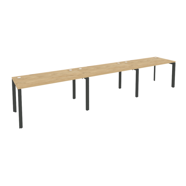 Onix Рабочая станция на П-образном м/к O.MP-RS-3.3.7 Тиквуд Светлый/Металл Антрацит 4140*720*750