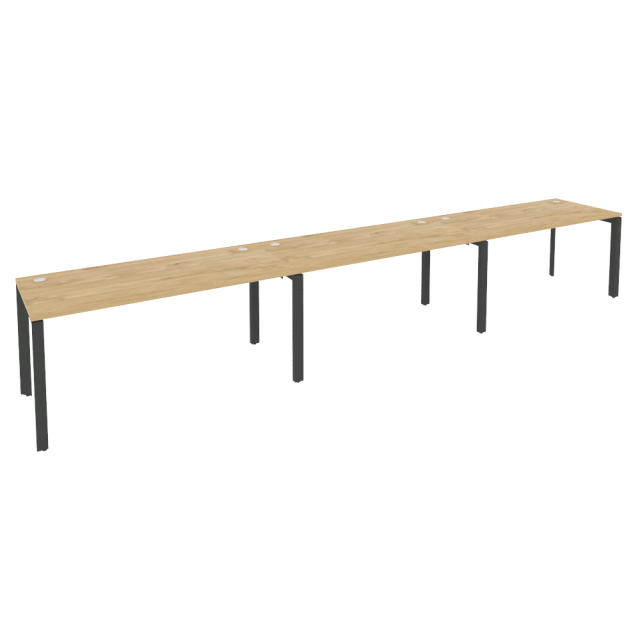 Onix Рабочая станция на П-образном м/к O.MP-RS-3.4.7 Тиквуд Светлый/Металл Антрацит 4740*720*750