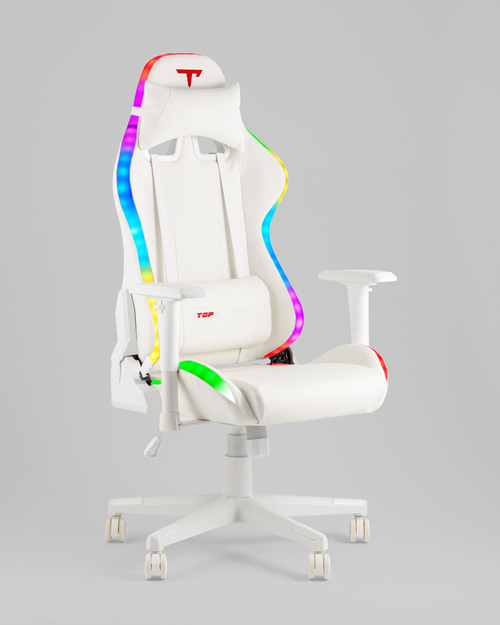 Игровое Кресло TopChairs GMM-080WB white-bl.arm